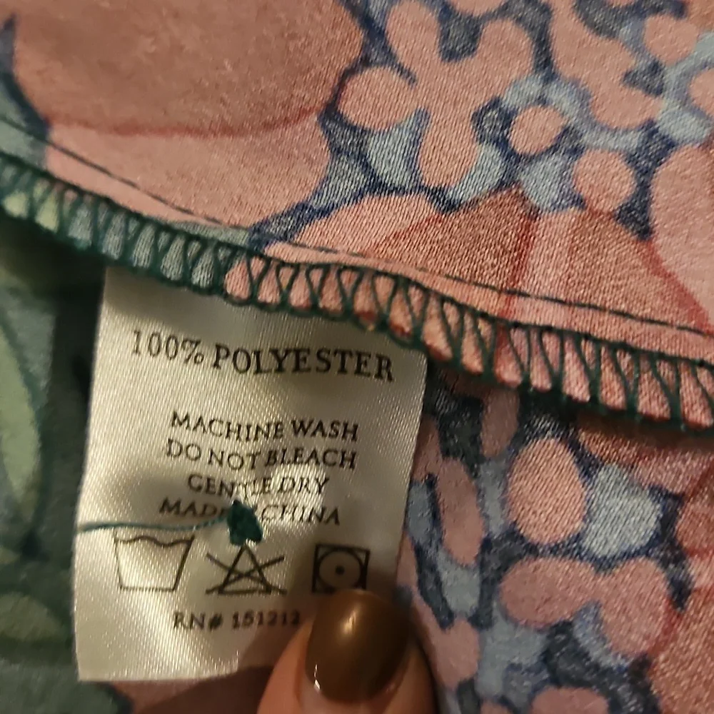 Floral Green and Pink Dress - Picture 5 of 5